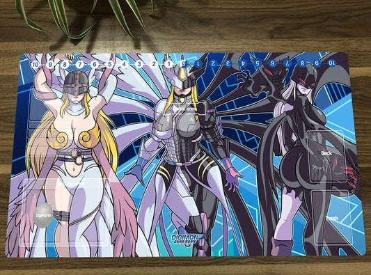Angewomon Mastemon Ladydevimon Playmat