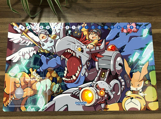 Black Metal Greymon Playmat